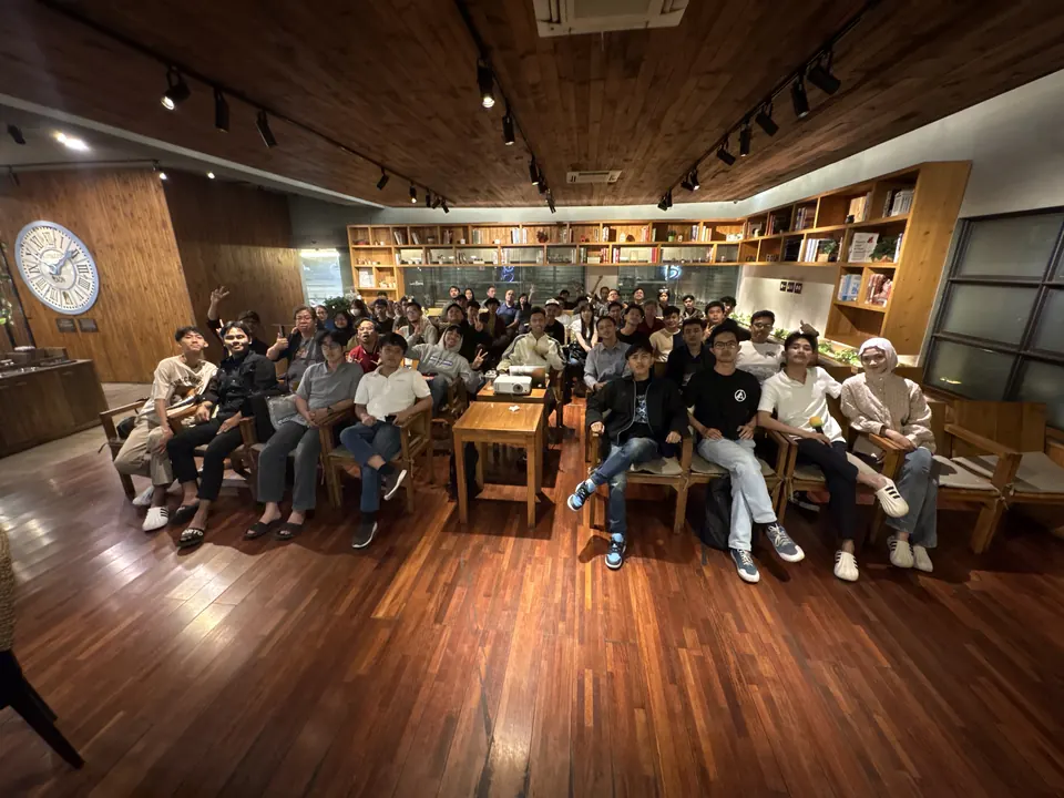 Momen persiapan tim acara - dokumentasi Jawa Barat Blockchain Week